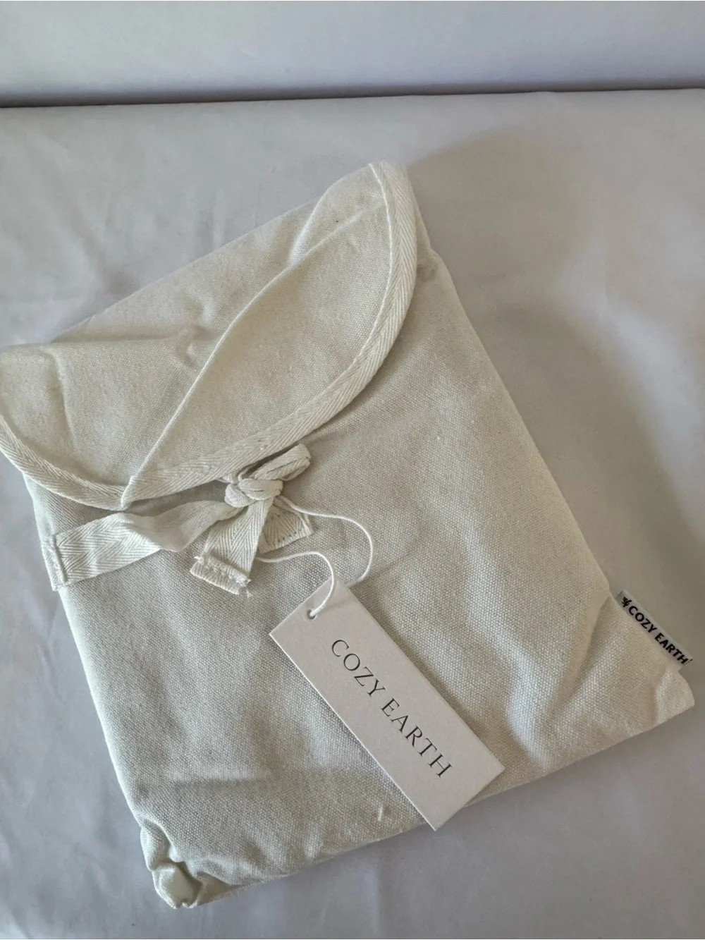 Cozy Earth Woven from 100% viscose from bamboo 2 Pillow Cases in Light Grey